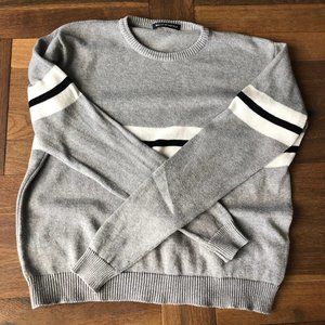 Brandy Melville Grey Stripe Sweater